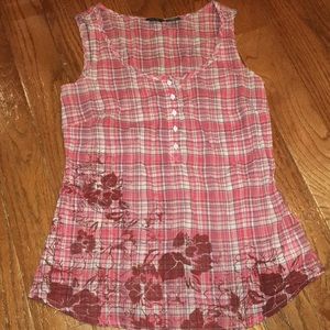 Eddie Bauer plaid tank